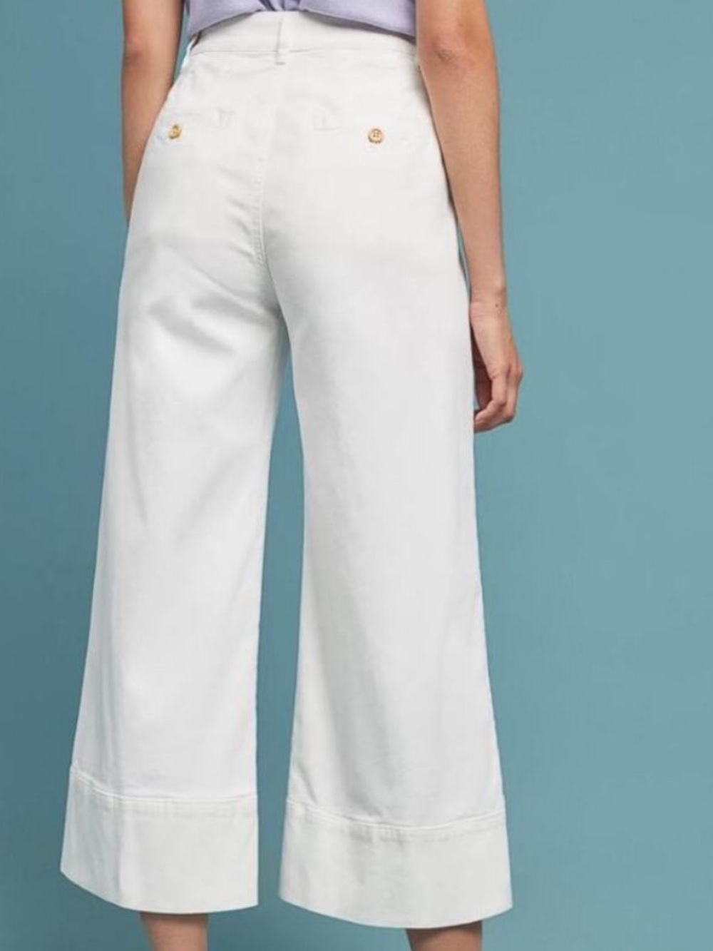 Anthropologie White Chino Pants - Picture 3 of 7